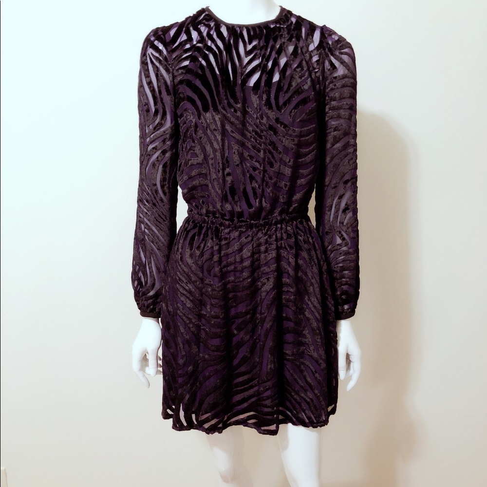 Zebra velvet dress - Picture 2 of 2